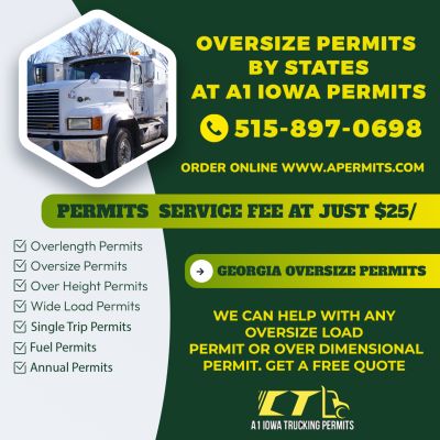 Best Practices in Georgia Oversize Permits and Overweight Hauling with IOWA A1 Trucking Company