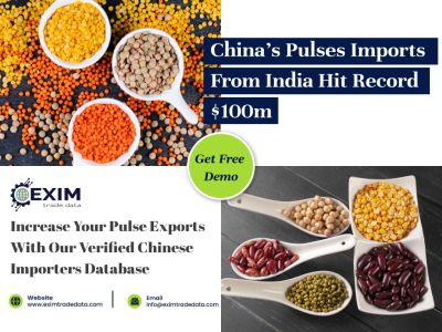 China's pulse imports from India hit record $ 100m
Increase your pulse exports with our verified chinese importers database.
Visit here: https://eximtradedata.com/india-import-export-data
#IndiaImportExportData
#indiaexportdata
#IndiaImportData
#globalimportexportdataprovider
#importexportdata